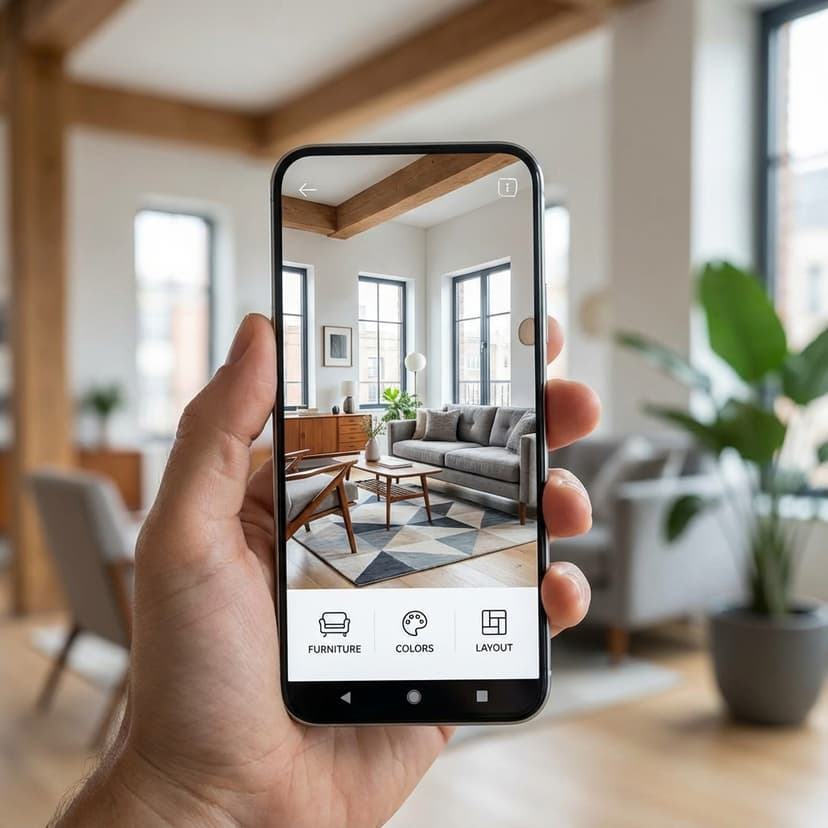 DecorAI Raumplaner App Interface